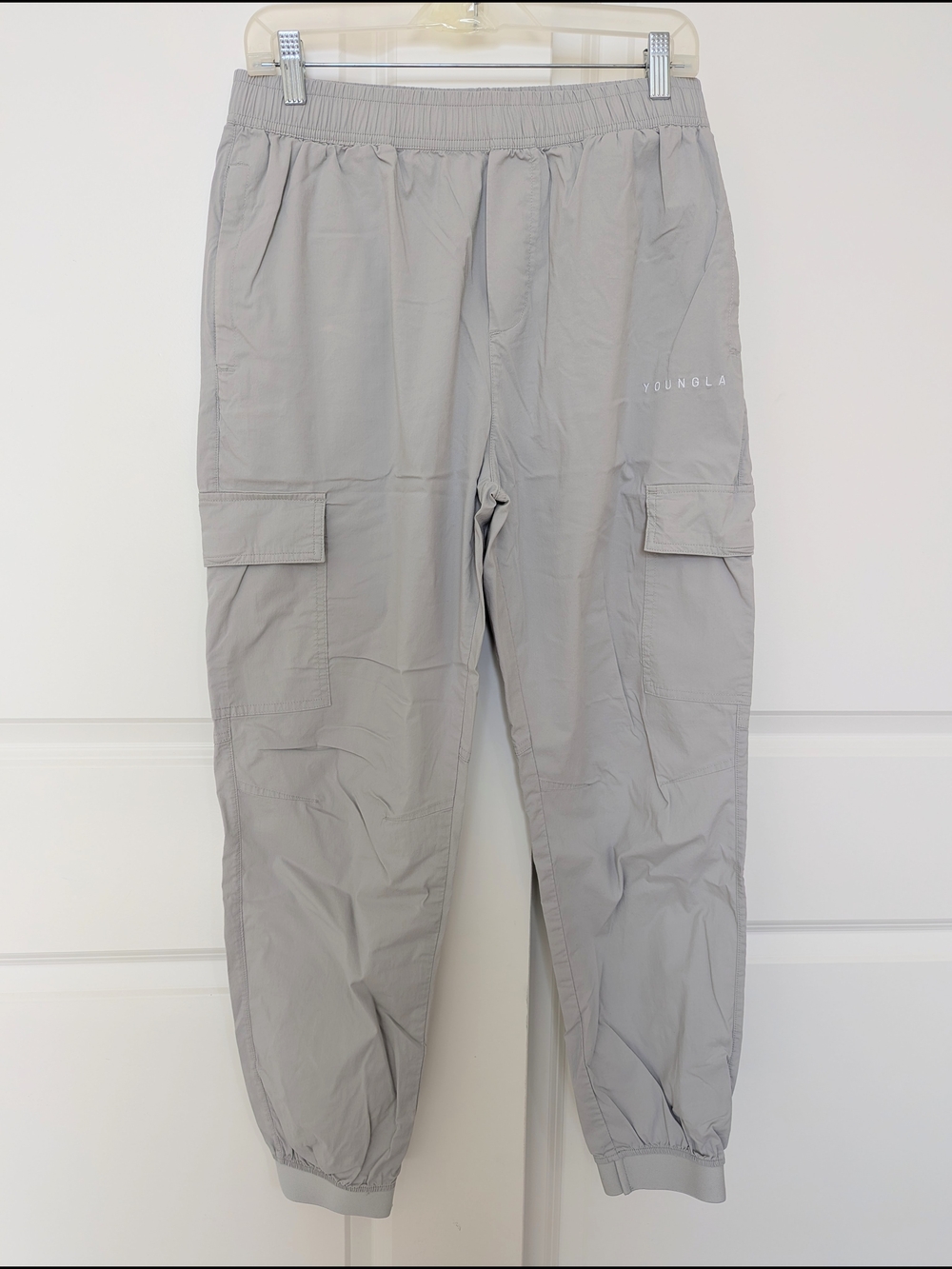 YoungLA Cargo Pants Mens L Commuter Joggers Elastic Waist Streetwear Outdoor 242